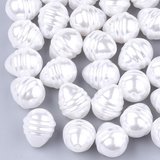 Faux Pearl 14x11mm  6 pack-beads incl pearls-Beadthemup
