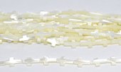 Mother of Pearl Cross 8x13mm Strand 30 beads-beads incl pearls-Beadthemup