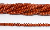 Coral Sponge Rounded wheel 6x3mm strand 129 beads-beads incl pearls-Beadthemup