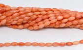 Coral Apricot Rice 4x7mm strand 58 beads-beads incl pearls-Beadthemup