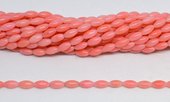 Coral Apricot Rice 4x8mm strand 50 beads-beads incl pearls-Beadthemup