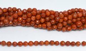Coral Sponge Faceted Round 5mm strand 73 beads-beads incl pearls-Beadthemup