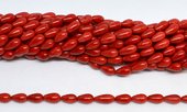 Coral Red Teardrop approx 9x4mm Strand 45 beads-beads incl pearls-Beadthemup
