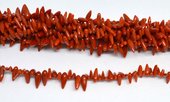 Coral Red top drill Teardrop 3-4x9-10mm Strand 140 beads-beads incl pearls-Beadthemup