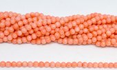 Coral apricot Round 5mm round 88 beads-beads incl pearls-Beadthemup