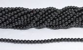 Hematite 4mm round stand 106 beads-beads incl pearls-Beadthemup
