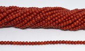 Coral Red 4x5mm Rondel strand approx 97 beads-beads incl pearls-Beadthemup