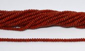 Coral Red Saucer 4x2mm strand 194 beads-beads incl pearls-Beadthemup