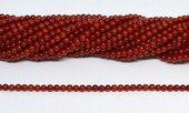 Coral Redt round 3.3mm strand 128 beads-beads incl pearls-Beadthemup