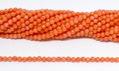 Coral Orange Fac. 3mm strand 116 beads-beads incl pearls-Beadthemup