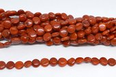Coral Red Coin 6mm strand 58 beads-beads incl pearls-Beadthemup