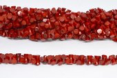 Coral Red Peanut concave tube 5x9mm strand 110 beads-beads incl pearls-Beadthemup