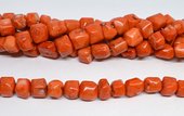 Coral Orange nugget approx 14mm strand 26 beads-beads incl pearls-Beadthemup