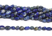Lapis Lazuli polished nugget 8x10mm strand approx 39 beads-beads incl pearls-Beadthemup
