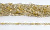 Golden rutile Quartz Fac.Cube 4x4mm stand 88 beads-beads incl pearls-Beadthemup