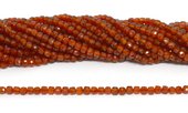 Carnelian Fac.Cube 4x4mm stand 86 beads-beads incl pearls-Beadthemup