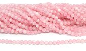 Rose Quartz Madagascar pol.round 6mm str 58 beads-beads incl pearls-Beadthemup