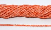 Coral Tube Pink 3x4mm strand 127 beads-beads incl pearls-Beadthemup