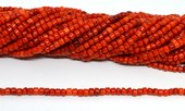 Coral Tube Red 4x4mm nugget strand 120 beads-beads incl pearls-Beadthemup