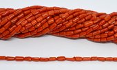 Coral stick Red approx 4x6mm strand 80 beads-beads incl pearls-Beadthemup