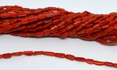 Coral stick Red approx 3x8mm strand 58 beads-beads incl pearls-Beadthemup