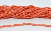 Coral stick Apricot approx 3x8mm strand 58 beads-beads incl pearls-Beadthemup