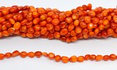 Coral Orange nugget 6mm Strand 60 beads-beads incl pearls-Beadthemup