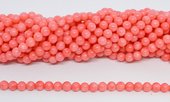 Coral Apricot 5.8mm Round strand 70 beads-beads incl pearls-Beadthemup