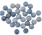 Aquamarine Polished Round 10mm EACH BEAD-beads incl pearls-Beadthemup