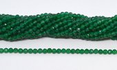 Green Onyx Faceted round 4mm strand 98 beads per strand-beads incl pearls-Beadthemup