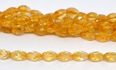 Citrine Faceted Oval 8x12mm strand 32 beads-beads incl pearls-Beadthemup