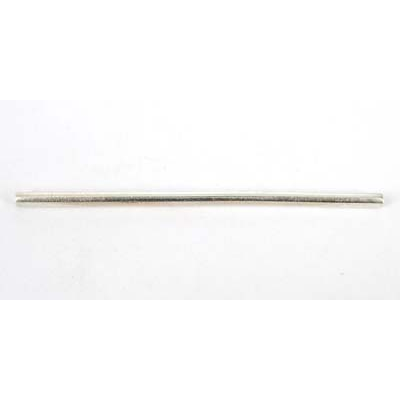 Sterling Silver Bead Tube straight 50x2mm 2 pack
