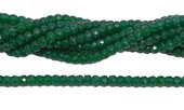 Green Onyx Faceted rondel 6x4mm strand 90 beads per strand-beads incl pearls-Beadthemup