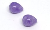 Lavender Amethyst Polished Teardrop 15x20mm PER PAIR-beads incl pearls-Beadthemup