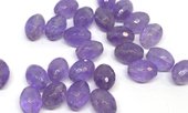 Laveneder Amethyst Faceted Oval 12x16mm EACH BEAD-beads incl pearls-Beadthemup