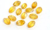 Citrine Faceted Oval 8x12mm EACH BEAD-beads incl pearls-Beadthemup