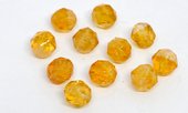 Citrine Faceted Star Cut 10mm EACH BEAD-beads incl pearls-Beadthemup