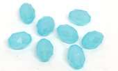 Chalcedony Sea Blue Faceted Oval 12x16mm EACH BEAD-beads incl pearls-Beadthemup