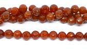 Carnelian (heated)Faceted Round 10mm strand 40 beads-beads incl pearls-Beadthemup