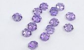 Amethyst Faceted Rondel 6x8mm EACH BEAD-beads incl pearls-Beadthemup