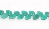 Amazonite Faceted flat Briolette side drill 10x8mm EACH BEAD-beads incl pearls-Beadthemup