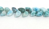 Larimar Faceted Briolette side drill 10x8mm EACH BEAD-beads incl pearls-Beadthemup