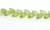 Prehniter Faceted Briolette side drill 10x8mm EACH BEAD-beads incl pearls-Beadthemup