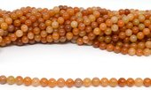 Red Adventurine Polished Round 8mm Strand 45 beads-beads incl pearls-Beadthemup