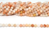 Peach Adventurine Polished Round 10mm Strand 37 beads-beads incl pearls-Beadthemup