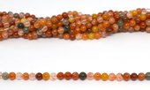 Red Rutile Quartz Polished Round 6mm strand 65 beads-beads incl pearls-Beadthemup