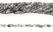 Cloudy Quartz polished nugget approx 6x8mm strand approx 55 beads-beads incl pearls-Beadthemup