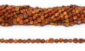 Southern Red Carnelian polished nugget approx 6x8mm strand approx 55 beads-beads incl pearls-Beadthemup