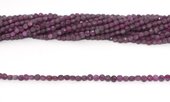 Ruby faceted Coin 4mm strand 100 beads-beads incl pearls-Beadthemup