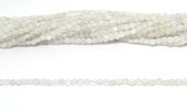 Moonstone faceted Coin 4mm strand 100 beads-beads incl pearls-Beadthemup